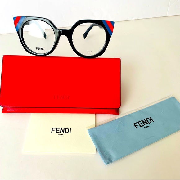 Fendi Eyeglasses New FF 0246 With Case Authentication Card & Cleaning Cloth 48mm - Picture 1 of 11